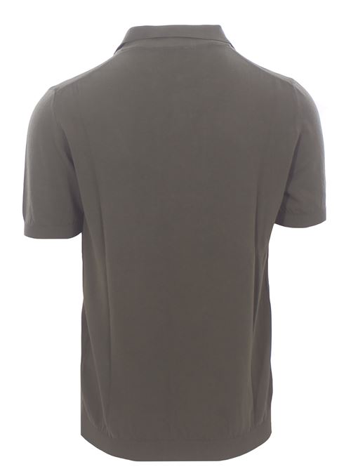 polo skipper in cotone crepe DETWELVE | F-6215COTTON CREPEMILITARE